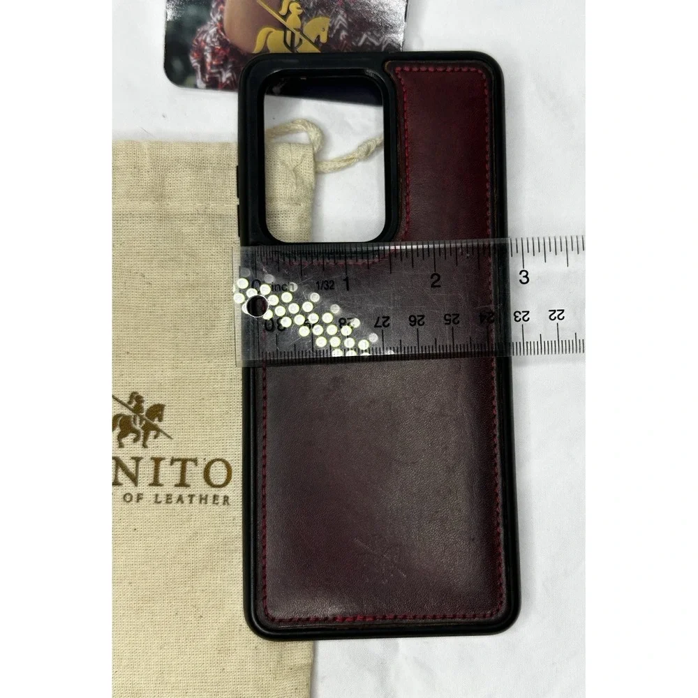 Venito Handcrafted Leather Phone Case Samsung Galaxy Brown Italy